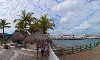A walk Through Cozumel Cruise Port  | 360 VR, Cozumel, Mexico