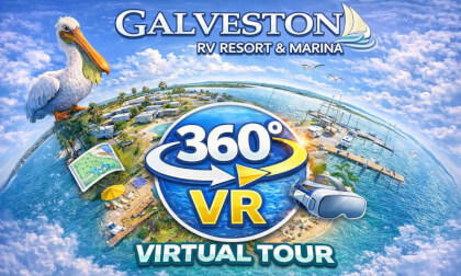 Bike Ride Through Galveston RV Resort & Marina | 360 VR Galveston, Texas