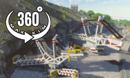 [5.7k 360°] [041] Minecraft Server Travel - Excavator [MaxKim]