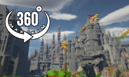 [5.7k 360°] [043] Minecraft Server Travel - Between Castles[MaxKim]
