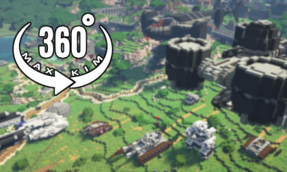 [5.7k 360°] [044] Minecraft Server Travel - Battle Field[MaxKim]