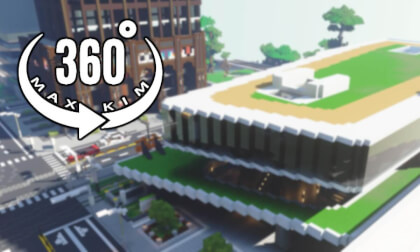 [5.7k 360°] [046] Minecraft Server Travel - East Bus Station[MaxKim]