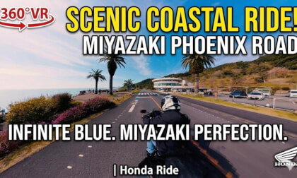 【360° VR】絶景日南海岸を望む。宮崎日南フェニックスロード | Honda 400X