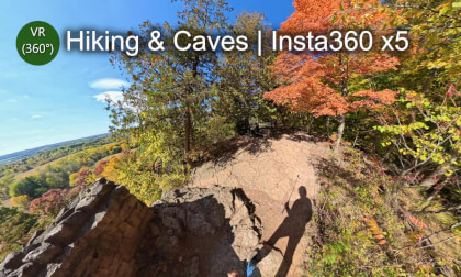 Virtual Hiking and 2 Small Caves - Canada | Insta360 x5