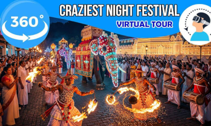 The Most INSANE Fire Festival in Sri Lanka 🐘🔥 |  VR 360° (Immersive ASMR)