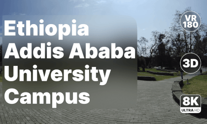 Ethiopia Addis Ababa - University Campus Walk 8K 180 3D