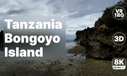 Tanzania Bongoyo Island - Scenic Island Walk 8K 180 3D