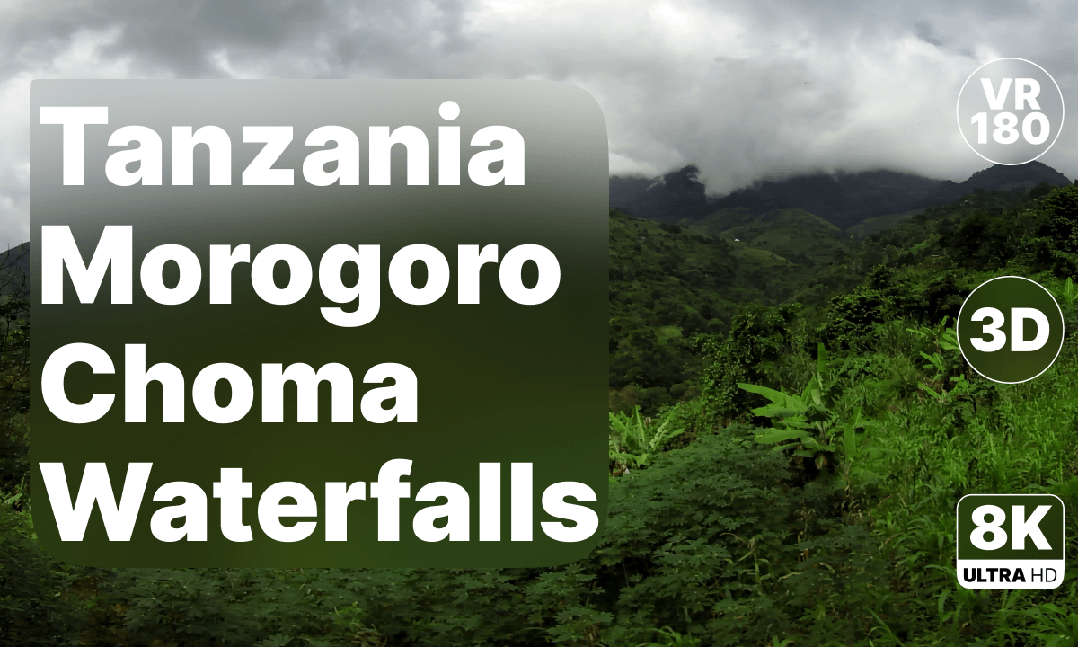 Tanzania Morogoro - Choma Waterfalls Walk 8K 180 3D