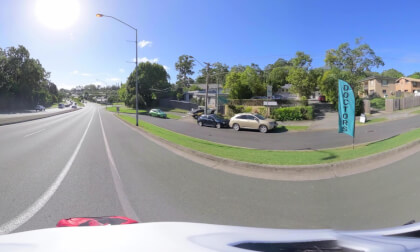 [8K 360] Bicycle commute through central Gold Coast suburbs