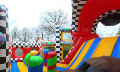 Inflatable obstacle course