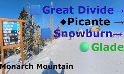 Monarch Mountain | Great Divide 🟦 to Glade 🟢 Tour