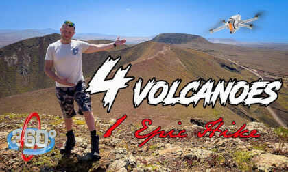 Hiking 4 Volcanoes in FUERTEVENTURA | 360VR + Drone Adventure