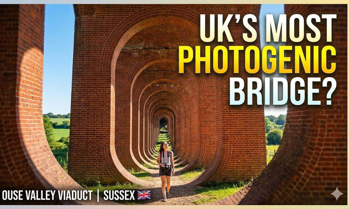 360 The UK's Most Photogenic Bridge - Exploring the Stunning Ouse Valley Viaduct!