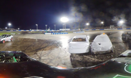flagpole race at the freedom factory tour of destruction.