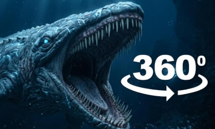 360 VR Deep Underwater Bloop Monster!