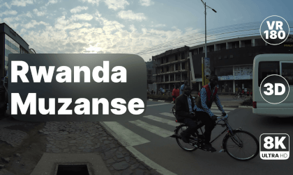 Rwanda Muzanse - Town Walk 8K 180 3D