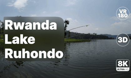 Rwanda Lake Ruhondo - Scenic Lakeside Walk 8K 180 3D
