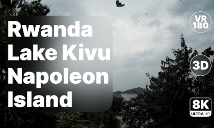 Rwanda Lake Kivu - Napoleon Island Walk 8K 180 3D