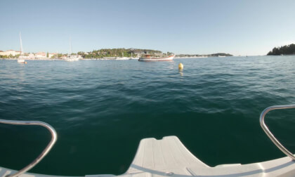 Quietness on the Water sitting in a local fisherman's boat in Rovinj Croatia
