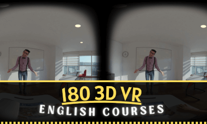 I take one-on-one English lessons from the teacher - 180 3D VR