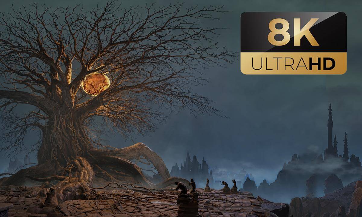 8K Dark Fantasy Ambience 🌳 Ancient Mystic Tree & Lost Kingdom | Ultra Realistic Atmospheric Valley