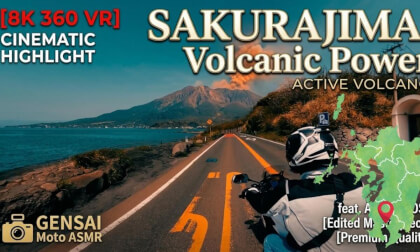 [360° VR] The Active Volcano: Sakurajima Highlights in 360° | Honda 400X