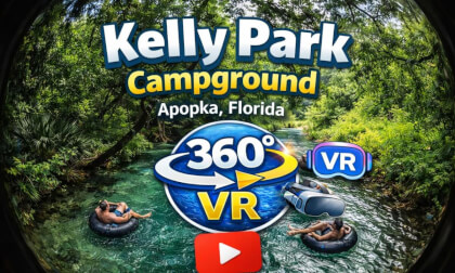 Bike Ride Through Kelly Park Campground | 360 VR Apopka, Florida