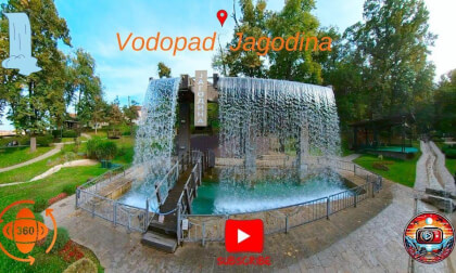 Waterfall Jagodina - Vodopad Jagodina Veštački vodopad u Aračlijskom potoku 360 video 4kVirtual Tour