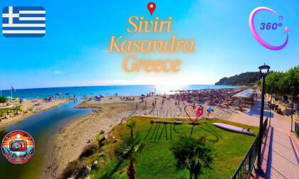 Siviri Σιβηρη Beach Greece Siviri Plaza Kasandra Halkidiki Grcka 360 Virtual Tour 4k