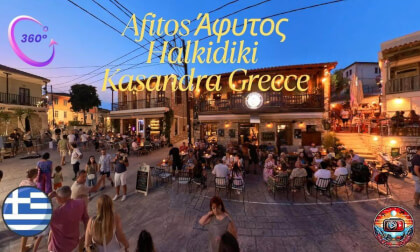 Afitos Άφυτος  Halkidiki Kasandra Greece Afitos Halkidiki Grcka 360 Virtual Tour 4k 2025