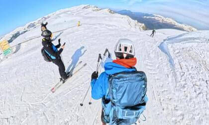 [360°VR] Skiing at 2000m in Sinaia - Genune slope - Romania