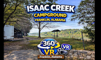 Isaac Creek Campground, Franklin, Alabama (bicycle ride)
