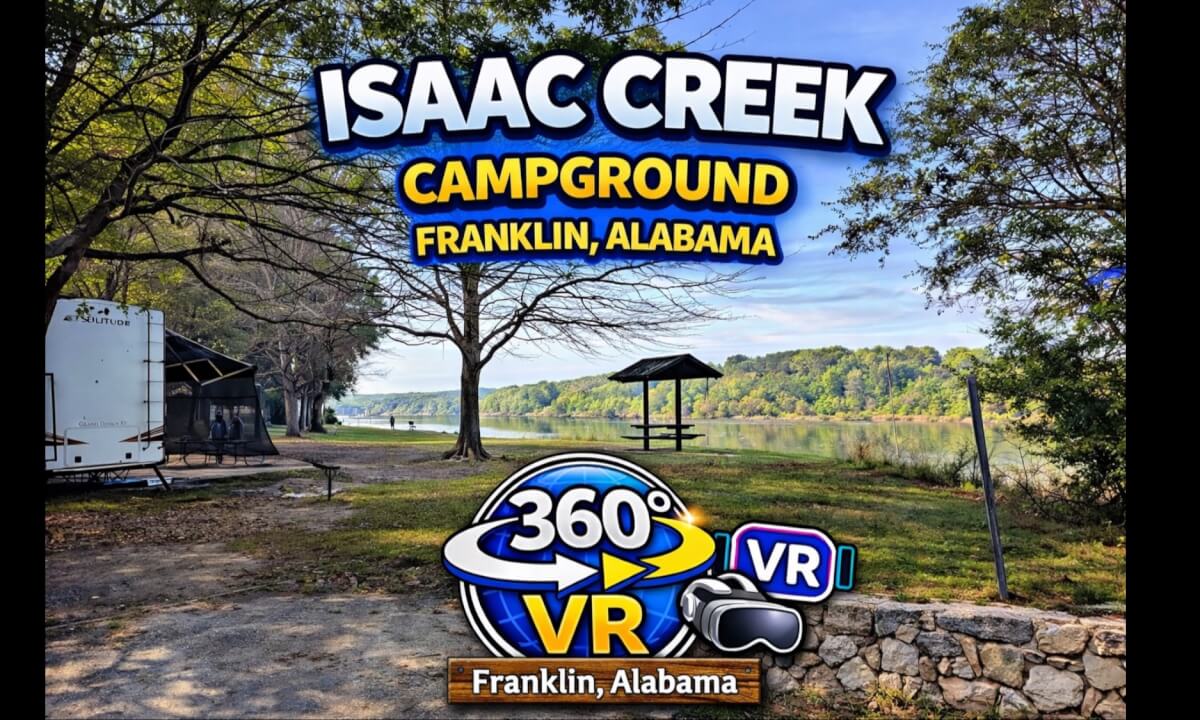 Isaac Creek Campground, Franklin, Alabama (bicycle ride)
