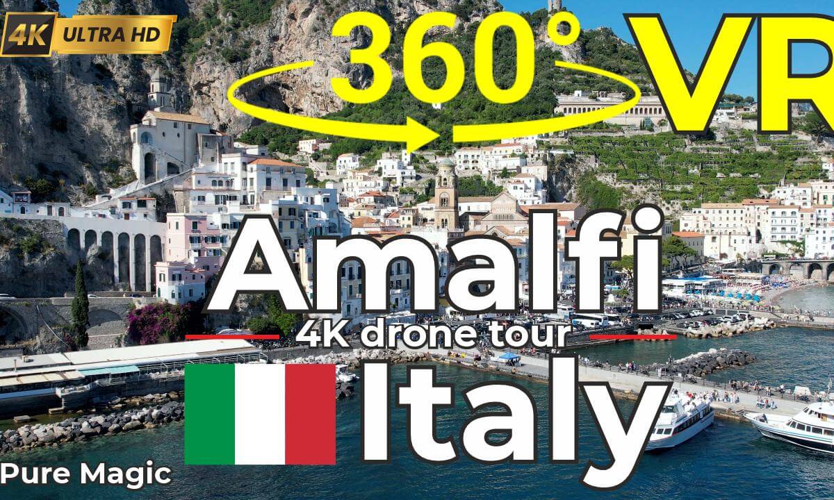 Amalfi Italy 360° Drone Tour – Stunning Amalfi Coast in 4K VR