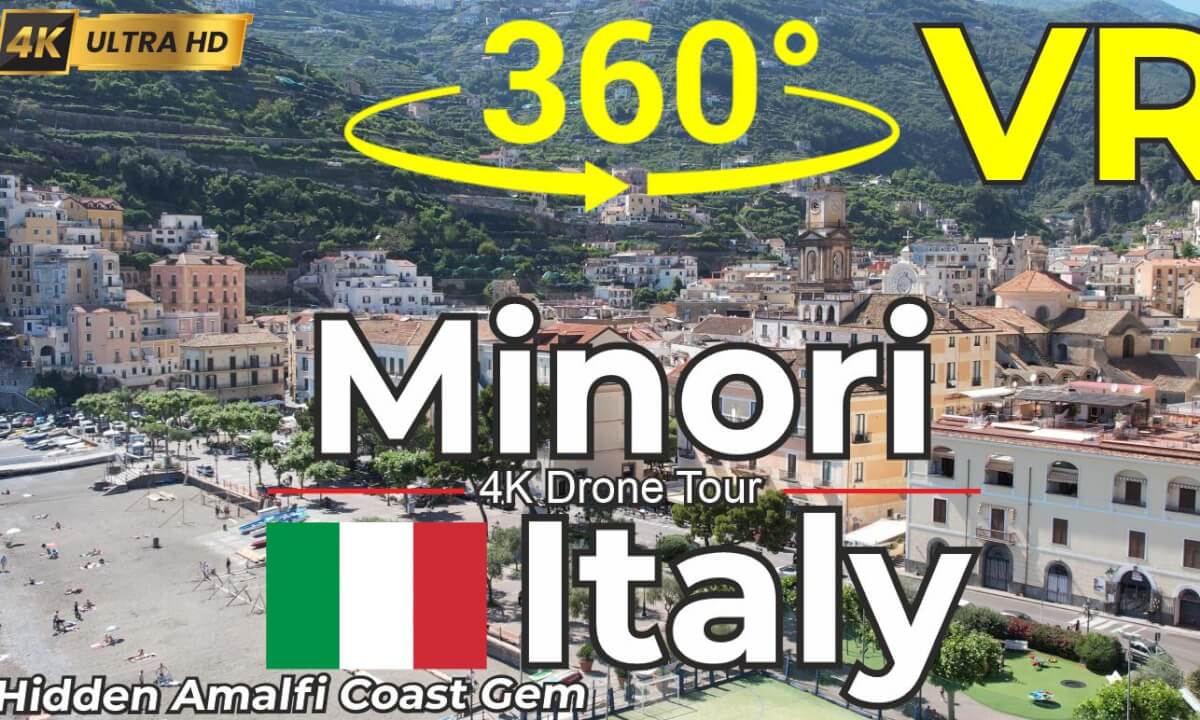 Minori Italy 360° Drone Tour – Beautiful Amalfi Coast Town in 4K VR