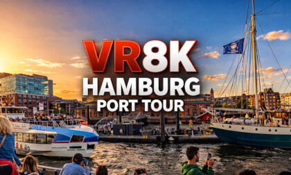 VR 8K 360 | HAMBURG, Germany | Harbor Boat Tour |
