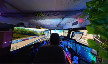 Tripple 50 Zoll Gaming ETS2