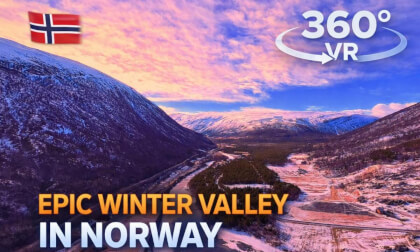 Epic Winter Valley in Norway | 360° VR Nature Experience