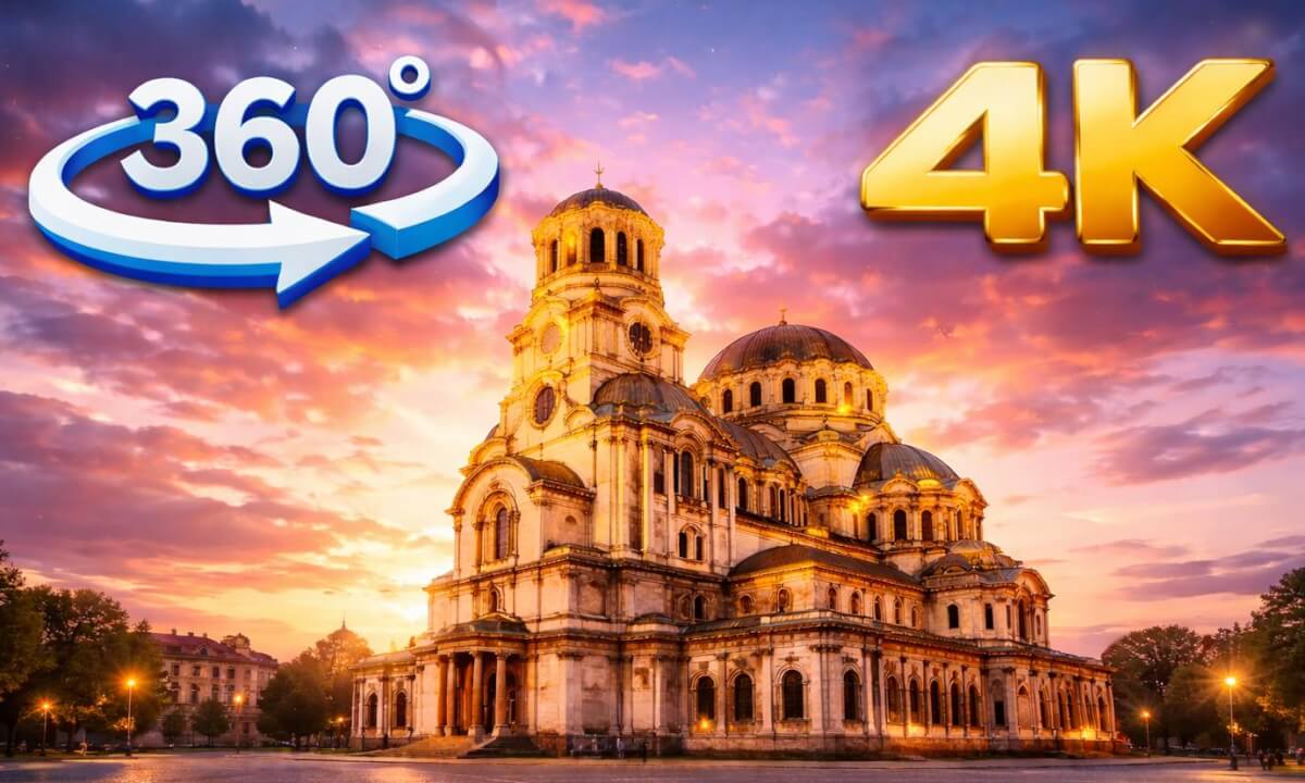 VR 360° Inside Alexander Nevsky Cathedral Sofia | 4K Immersive Experience #360Video #Sofia #Bulgaria