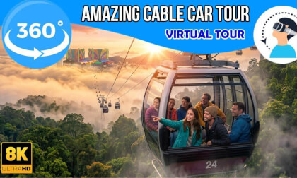 This Cable Car Ride Will Blow Your Mind  😍🤯 | Breathtaking Genting Highlands Cable Car Ride | 8K  | VR