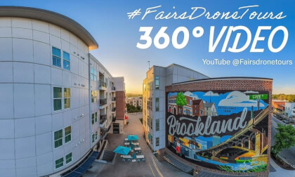 360° Sunrise Flight: Brookland Mural to Congaree River | West Columbia, South Carolina