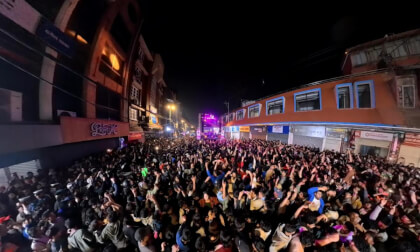 8K 360° VR POV – Inside Thamel Street Festival Crowd | Kathmandu | Nepal New Year 2083 | Part 1