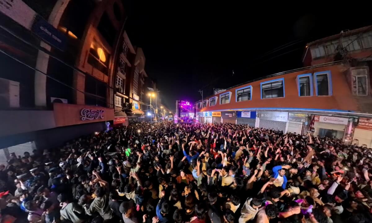 8K 360° VR POV – Inside Thamel Street Festival Crowd | Kathmandu | Nepal New Year 2083 | Part 1