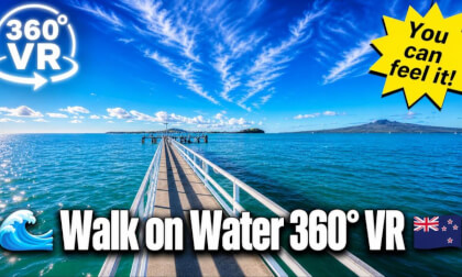 [New Zealand] Mission Bay 360° VR - Walk on Water?! You Can Feel It!