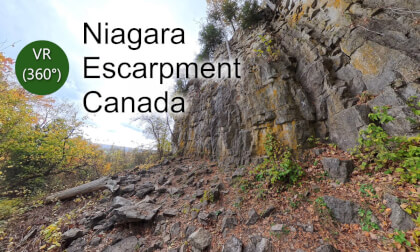 Walking along the Niagara Escarpment of Canada