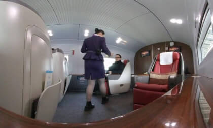 Suzhou South - Huzhou East, China High-Speed Rail Business Class