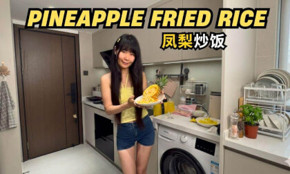 Enjoy pineapple fried rice all to yourself | Healing and relaxing