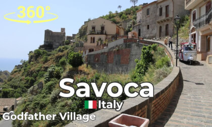 Savoca Sicily 360° Walking Tour – The Godfather Village in 4K VR