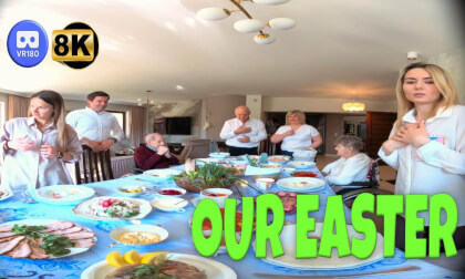VR180 3D 8K | VLOG 9 | Polish Easter Traditions 🇵🇱 Food, Family & Wet Monday