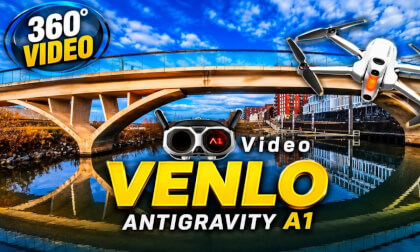 Antigravity A1 Drone over Venlo Harbor 🚁 | 360° VR Experience Netherlands